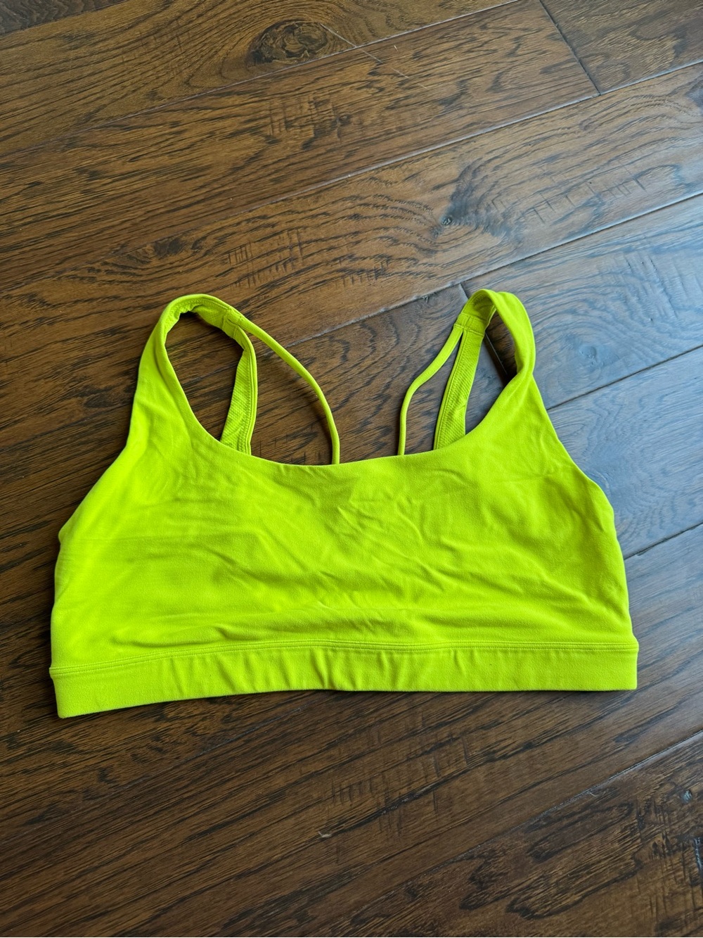 Athleta Womens Neon Yellow Sports Bra
